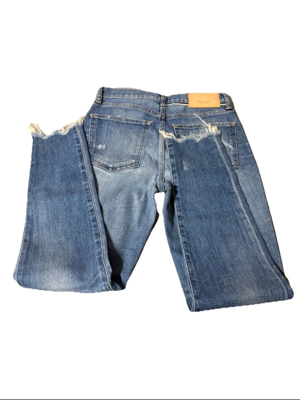 Moussy Denim Hammond Skinny High-Waisted Jean in Blue